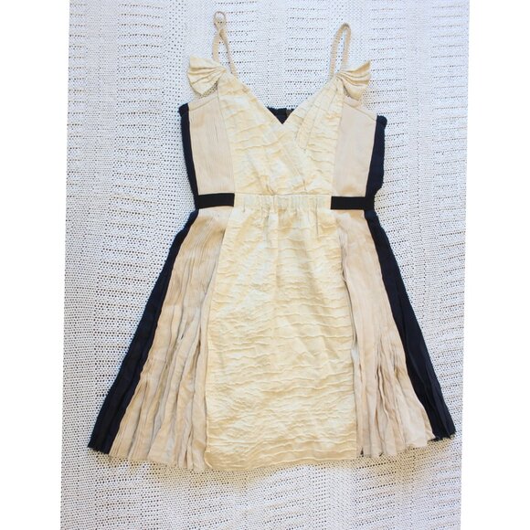 NWT 3.1 Phillip Lim Silk Knee Length Dress Size 8 Raw Gem Color Block Cocktail - Picture 6 of 10